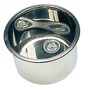 SS mirror polished round sink 385x180 mm